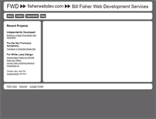 Tablet Screenshot of fisherwebdev.com